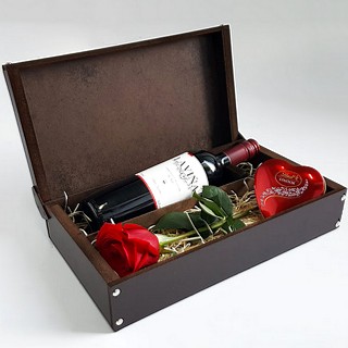 Caixa Presente com Vinho
