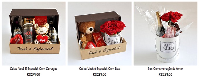 Caixa Você é Especial com Cervejas - Caixa Você é Especial com Box - Box Comemoração do Amor