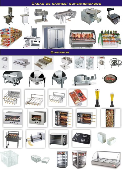 Máquinas e Equipamentos para Casas de Carnes e Supermercados - Açougues