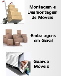 Montagem e Desmontagem de Móveis - Embalagens em Geral - Guarda Móveis