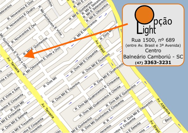 Clique no mapa e veja a localização no Google Maps