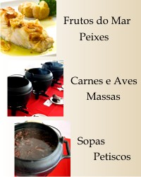 Frutos do Mar - Carnes e Aves - Peixes - Massas - Sopas - Petiscos - Feijoada aos sábados meio-dia - carne - peixe - sopa - feijão - camarão - petisco - chopp - vinho - salada - sobremesa