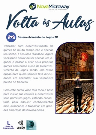 Volta às Aulas NMBC - NovaMicroway BC - Desenvolvimento de Jogos 3D