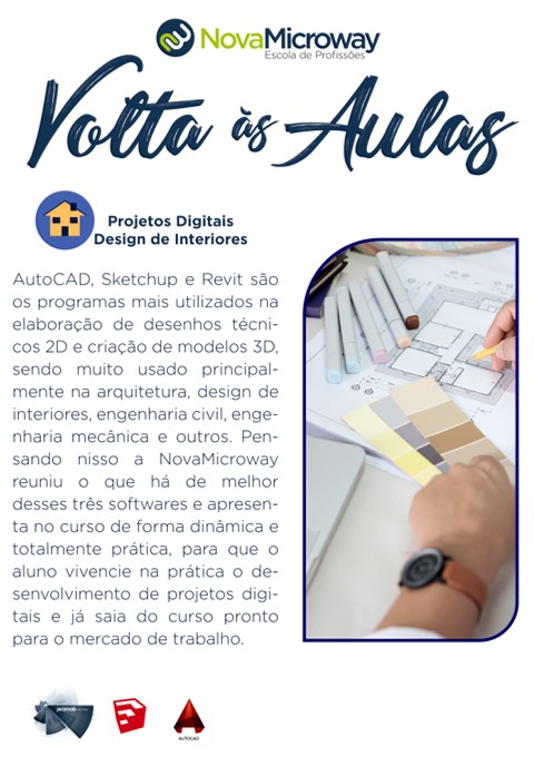 Volta às Aulas NMBC - NovaMicroway BC - Projetos Digitais Design de Interiores