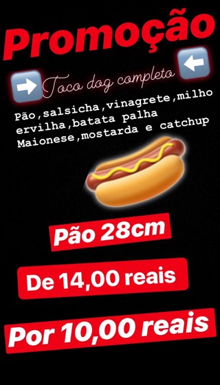 Promoção hot dog Cachorro Quente Balneário Camboriú